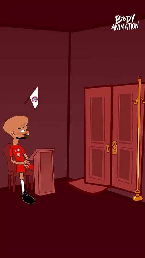 就這么短？外網(wǎng)動(dòng)畫(huà)惡搞：杰克遜去慕尼黑在孔帕尼面前轉(zhuǎn)了一圈！